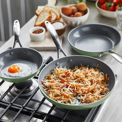 Valencia Pro Ceramic Nonstick 11-Piece Cookware Set | Sage