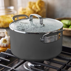 Bobby Flay by GreenPan Professional Ceramic Nonstick 6-Quart Stockpot with Lid | Graphite