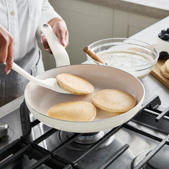 Rio Advanced Ceramic Nonstick 12-Piece Cookware Set | Cream