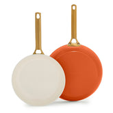 Reserve Pro Ceramic Nonstick 10" and 12" Frypan Set | Harvest