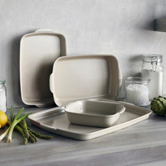 Premiere Ovenware Ceramic Nonstick 4-Piece Set | Taupe