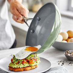 Valencia Pro Ceramic Nonstick 19-Piece Cookware Set | Sage