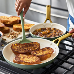 Reserve Pro Ceramic Nonstick 10" and 12" Frypan Set | Sage