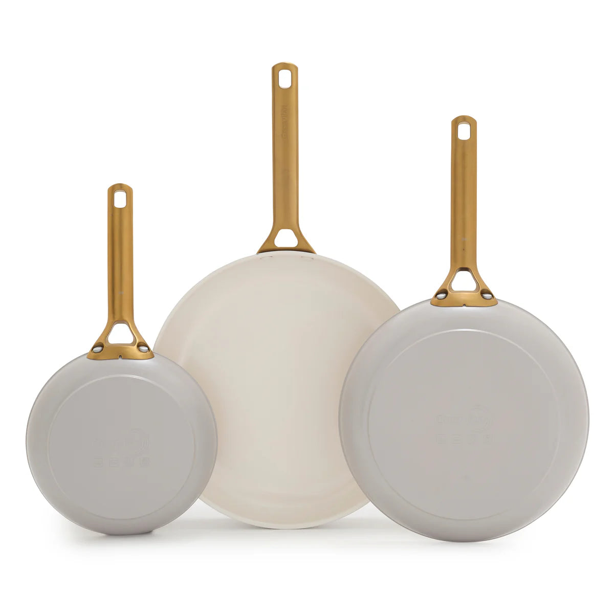 Reserve Pro Ceramic Nonstick 8", 10" and 12" Frypan Set | Oyster