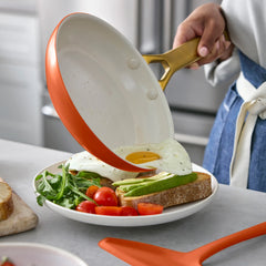 Reserve Pro Ceramic Nonstick 10" and 12" Frypan Set | Harvest