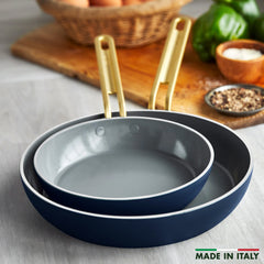 Stanley Tucci™ Ceramic Nonstick 4-Piece Chef Set | Marino Blue